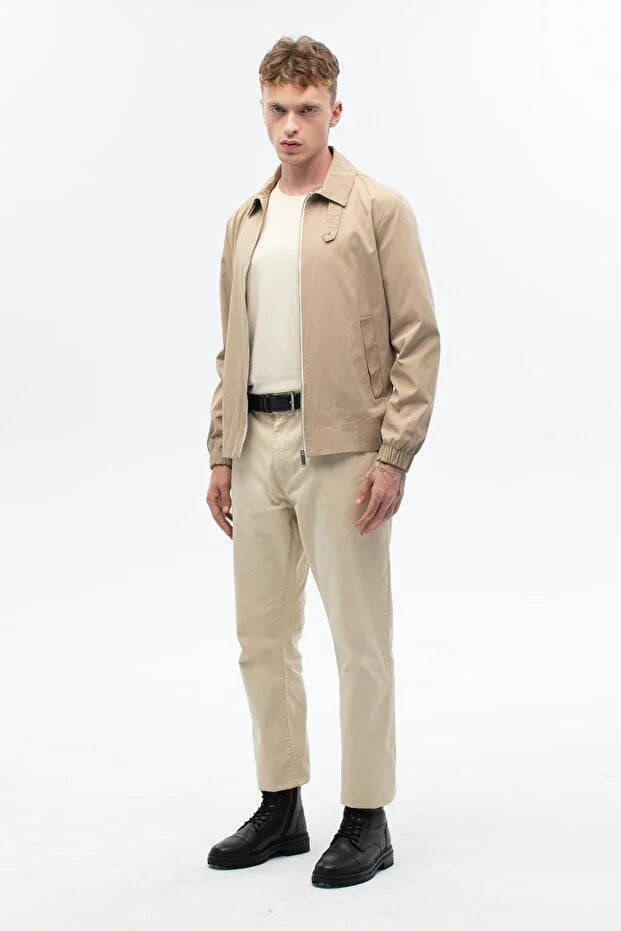 Erkek Günlük Regular Kalıp Mevsimlik Mont - Bej