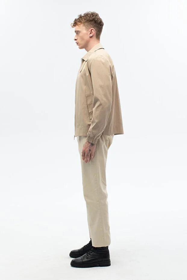 Erkek Günlük Regular Kalıp Mevsimlik Mont - Bej