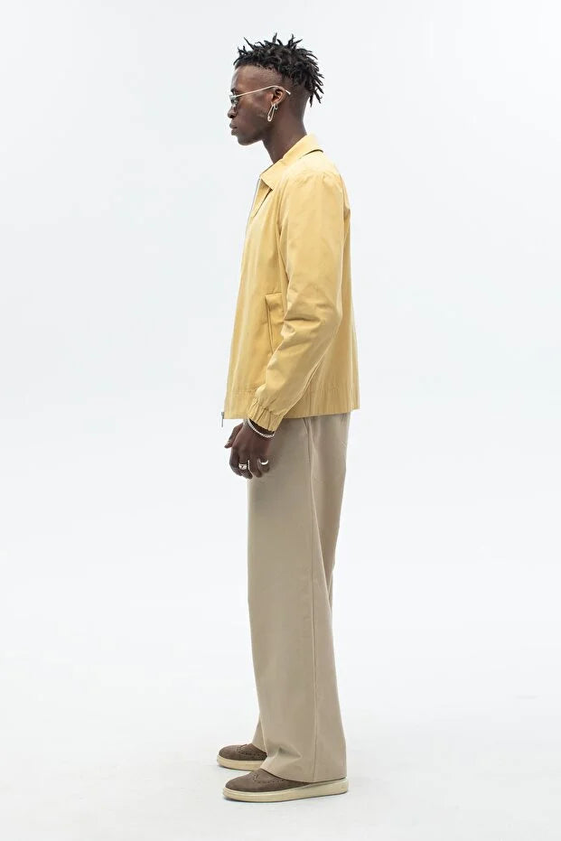 Erkek Günlük Regular Kalıp Mevsimlik Mont - Sarı