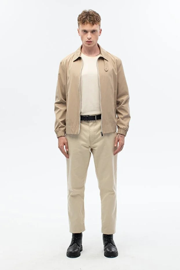 Erkek Günlük Regular Kalıp Mevsimlik Mont - Bej